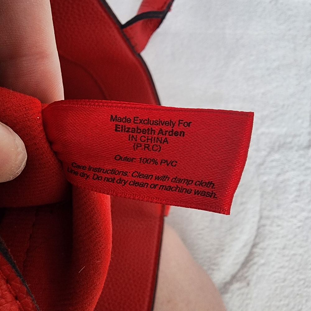 Elizabeth Arden Red Tote with Gold Studs - Picture 6 of 10